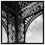 Abstract Eiffel tower poster