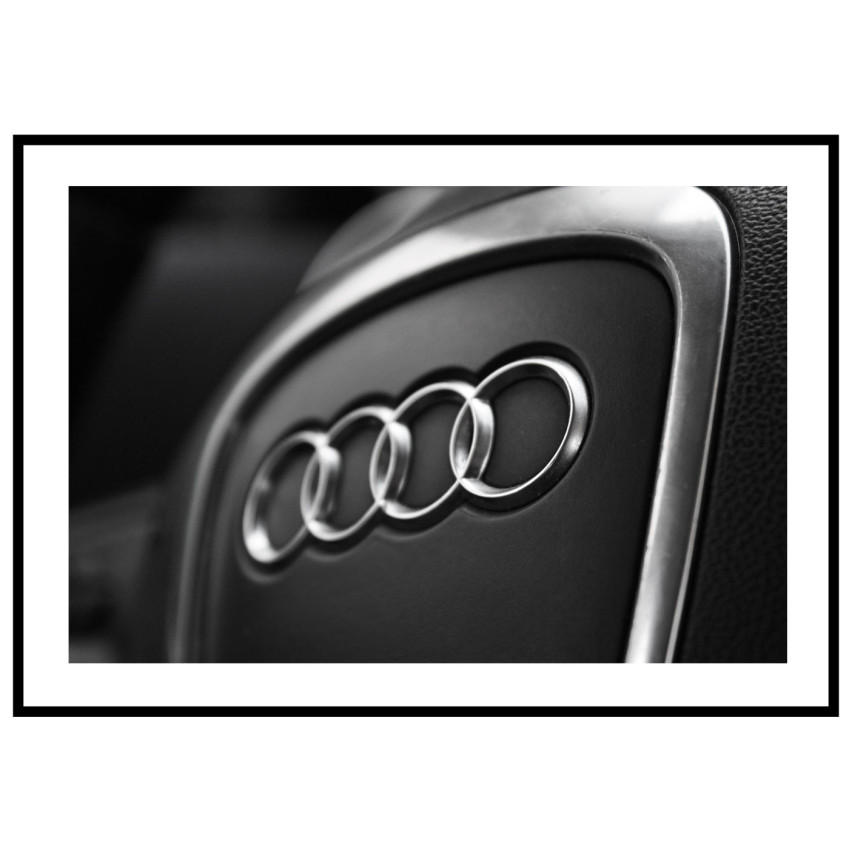 Audi steering wheel poster
