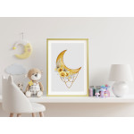 Måne & blommor - Illustrerad barntavla