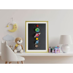 Tecknade planeter - Estetisk barntavla