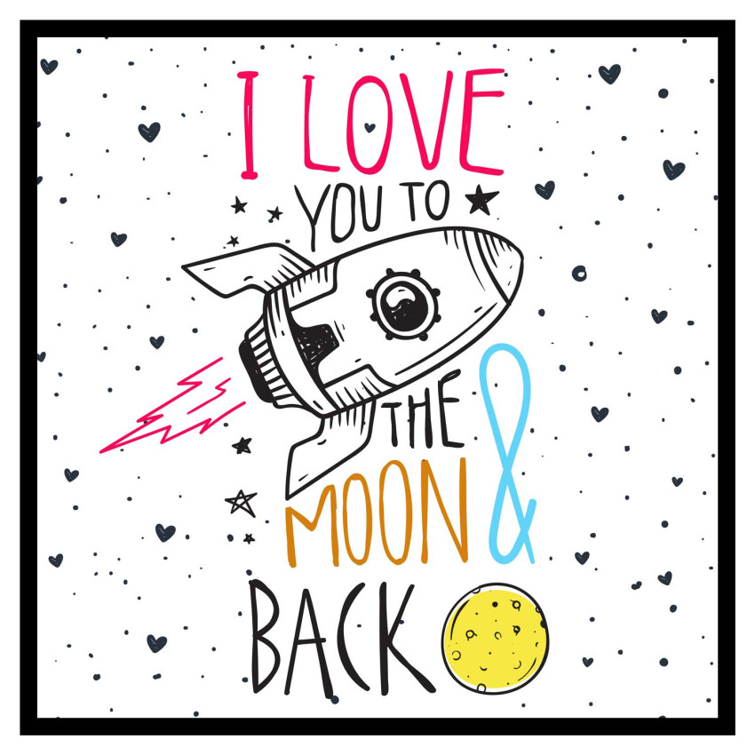 Love you to the moon - Poster