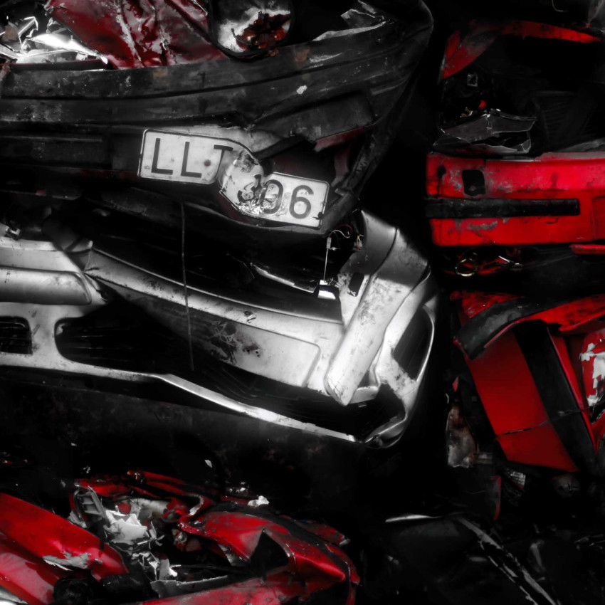 Car Junkyard - Poster in Two Pieces