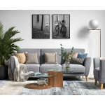 Black and White Bicycle Print - Two Pieces