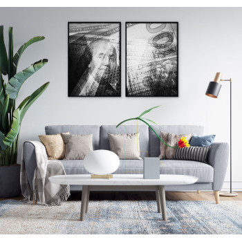 Dollar bills - Two piece poster
