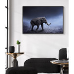 Elefant i m&ouml;rker - Djurtavla