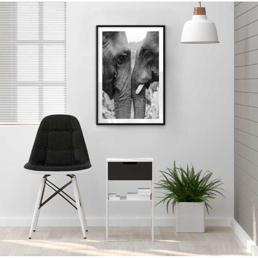 Par av elefanter - Djurtavla