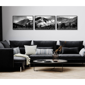 Landskap och bergskedja - Tavla i tre delar