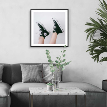 Shoes in the air poster