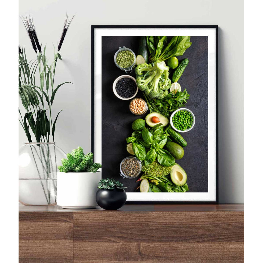 Greens & veggies - Elegant poster