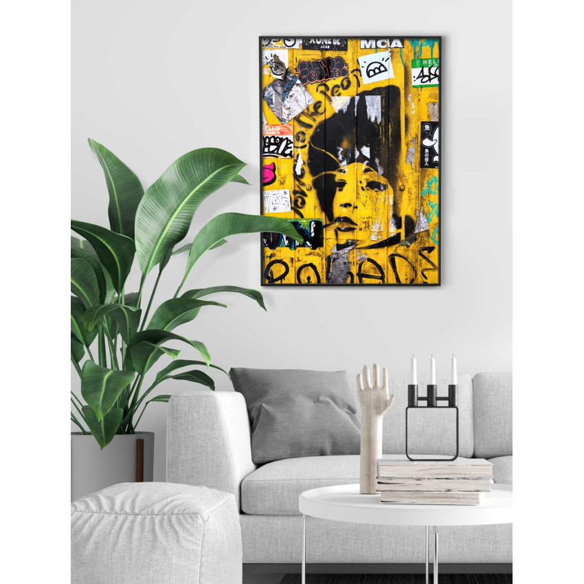 Yellow wall - Urban street poster