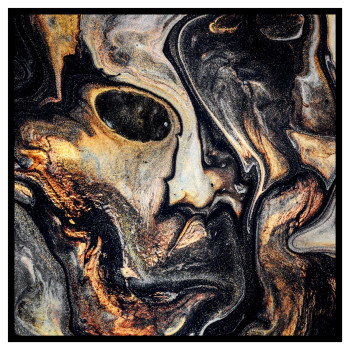 Guldig målarkonst - Fyrkantig tavla