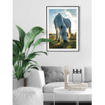 H&auml;st p&aring; &auml;ngen - Djurtavla