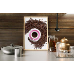 Rosa kaffekopp & bönor - Trendig kökstavla