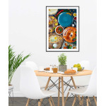 Colorful foods - Simple & retro kitchen poster