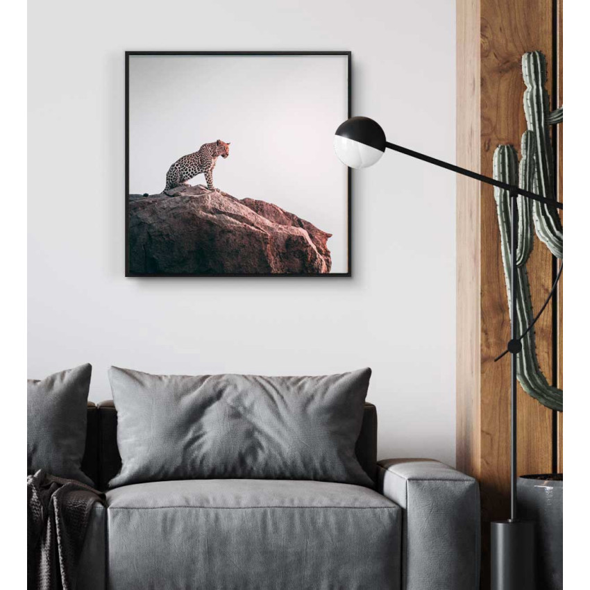 Leopard - Kvadratisk elegant djurbild