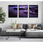 Exotic & purple water - Poster in three pieces