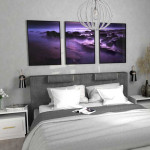 Exotic & purple water - Poster in three pieces