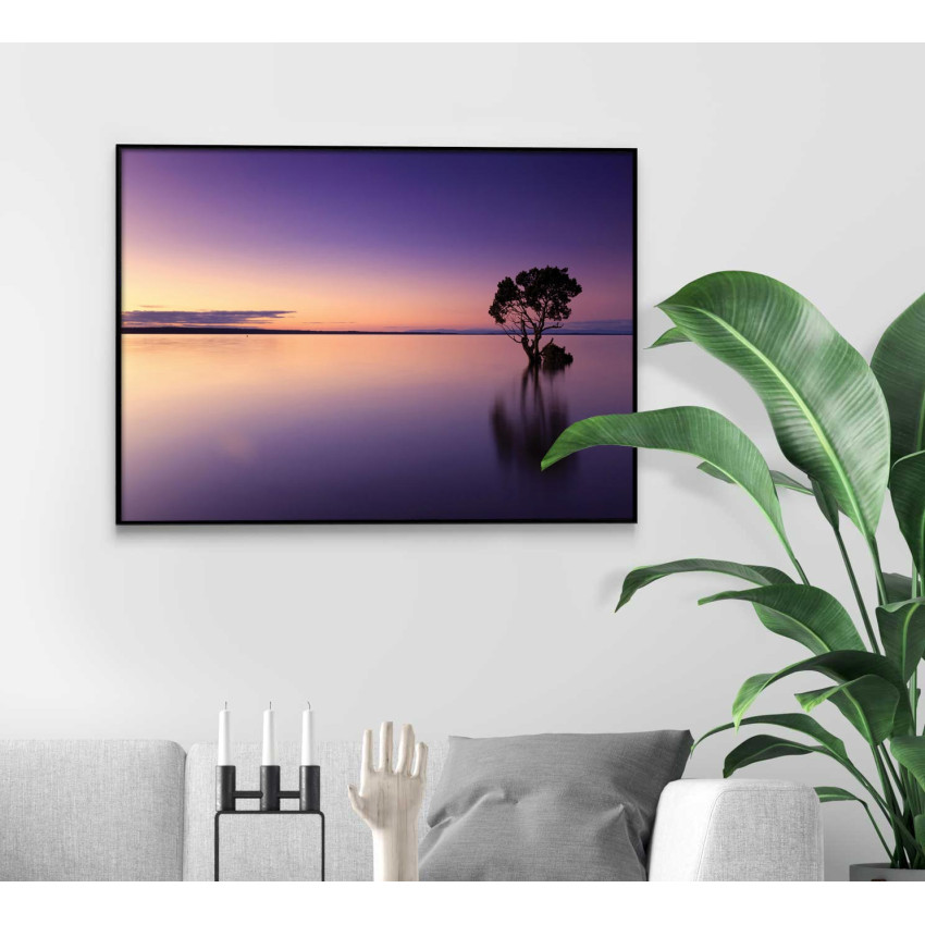 Träd i Afrikansk sjö - Lila poster