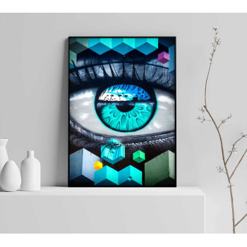 Turkost öga - Modern & abstrakt konst