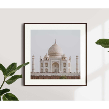 Vacker moské - Kvadratisk beige tavla