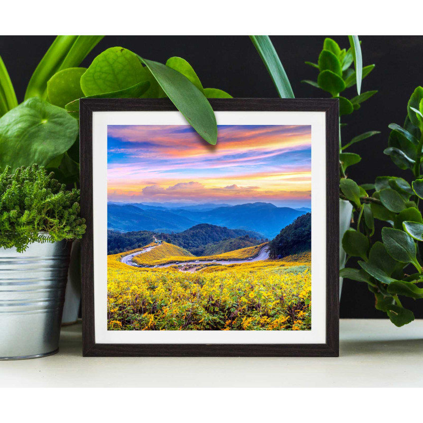 Färgstark naturbild - Fyrkantig tavla