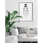 Synkoll bokstäver - Optiker tavla