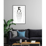 Synkoll bokstäver - Optiker tavla