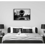 Pansarvagn - Svartvit poster med attityd