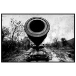 Pansarvagn - Svartvit poster med attityd