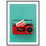 Kassettbandspelare - Trendig musikposter