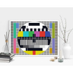 TV-rutans testbild - Retro poster