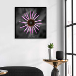 Pink flower square poster