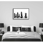 Chess - Simple black and white poster