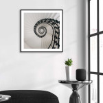 Elegant spiraltrappa - Kvadratisk poster