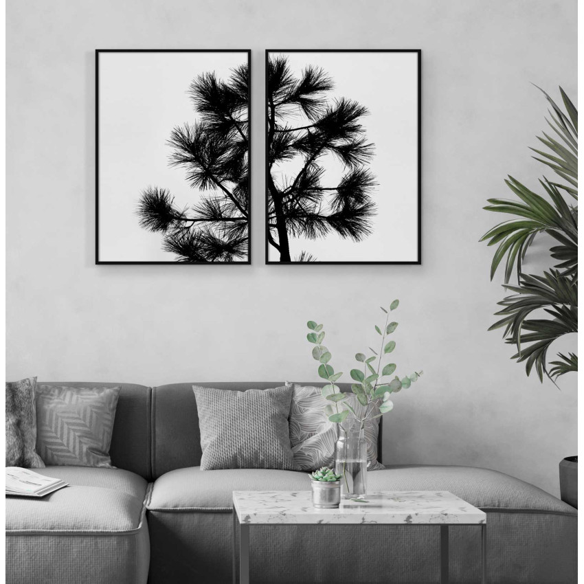 Plants Silhuette - Poster in Two Pieces