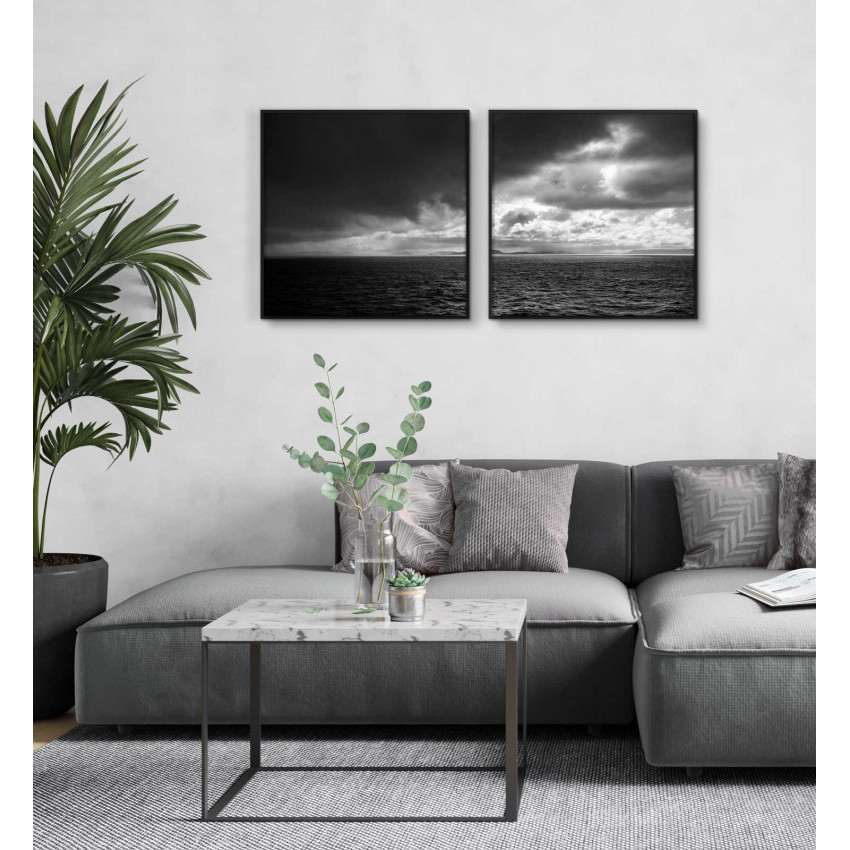 Perfect pair hav & natur - Kvadratiska tavlor