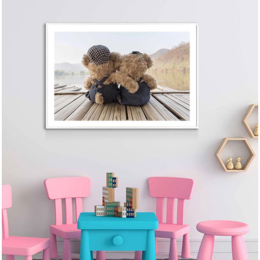 Söta & kärleksfulla teddybjörnar - Barntavla