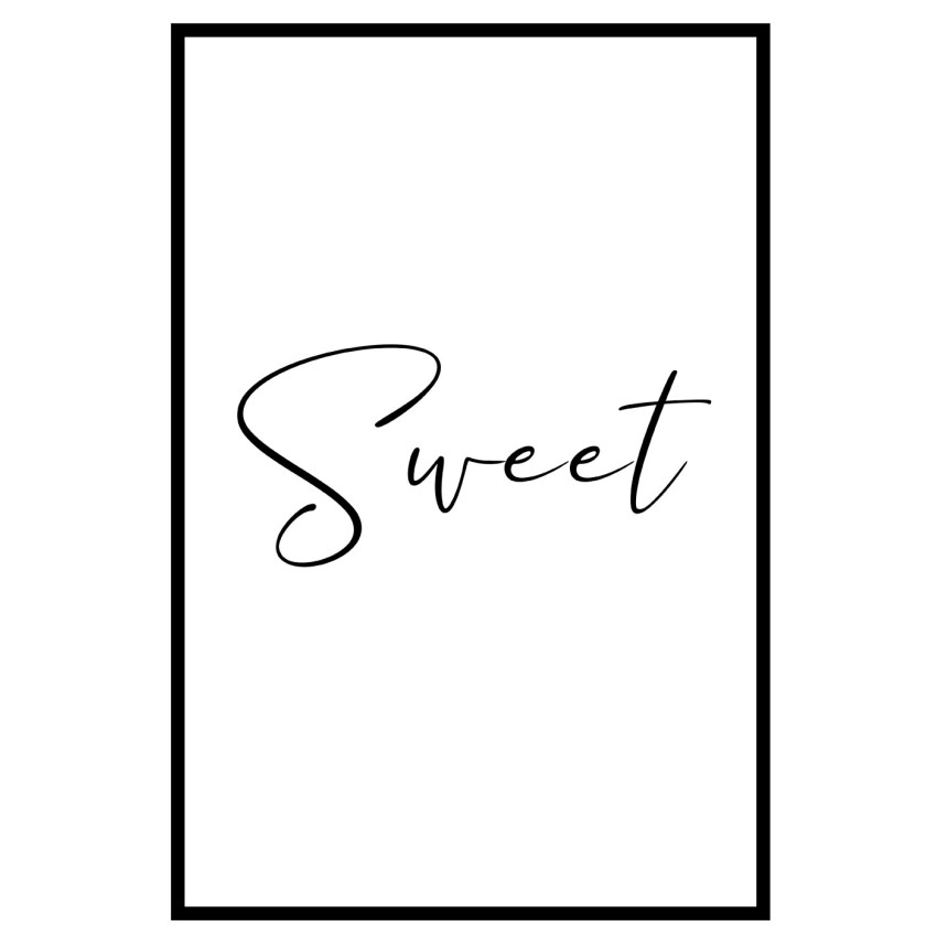 Sweet - Enkel text poster