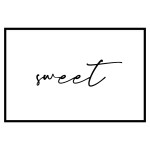 Sweet - Enkel liggande poster