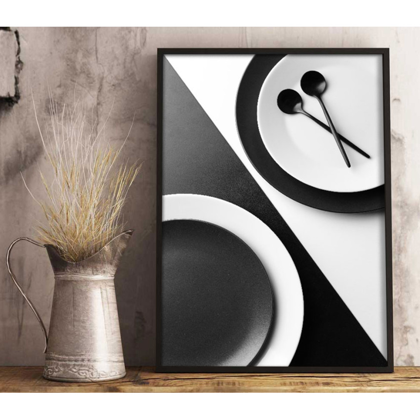 Simple and trendy kitchen poster