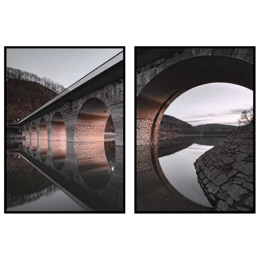 Old stone bridge - Two piece poster set
