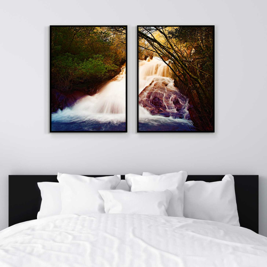 Dreamy Waterfall - Poster in Two Pieces