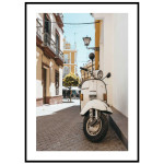 Retro & vintage vespa - Affisch