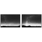 Milky Way Galaxy - Big Black and White Poster in Two Pieces