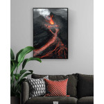 Vulkan & lava - St&auml;mningsfullt motiv