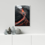 Vulkan & lava - St&auml;mningsfullt motiv