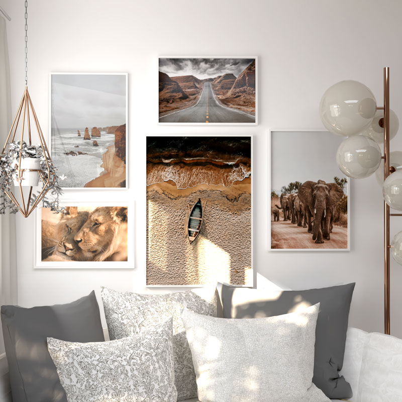 Bruna posters och andra färger