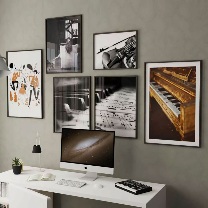 Affischer med musik som tema