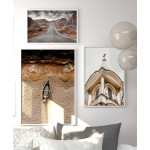 Simple & abstract church tower poster