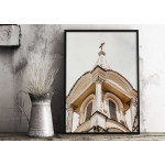 Simple & abstract church tower poster